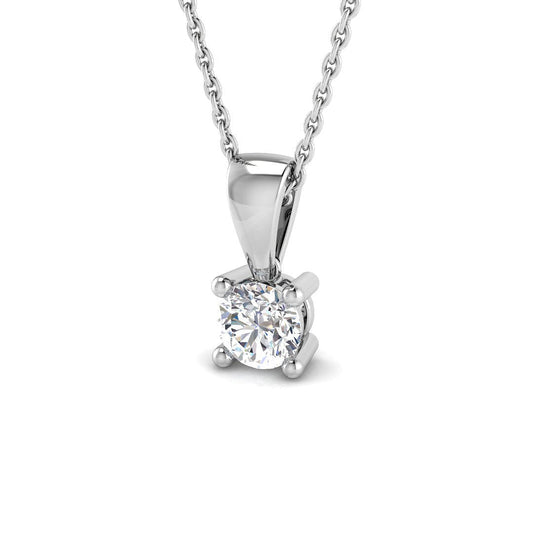 Solitaire Diamond Ring 0.41ct – XYP4423 – 18k White Gold