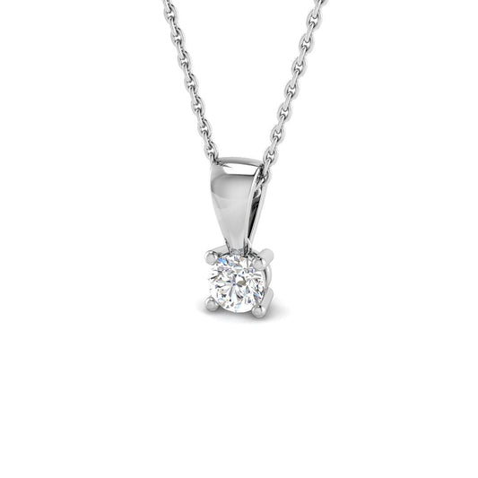 Solitaire Diamond Ring 0.24ct – XYP4425 – 18k White Gold