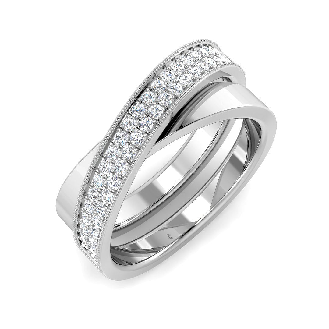 Vintage Diamond Ring 0.3ct – XYR10091 – 18k White Gold
