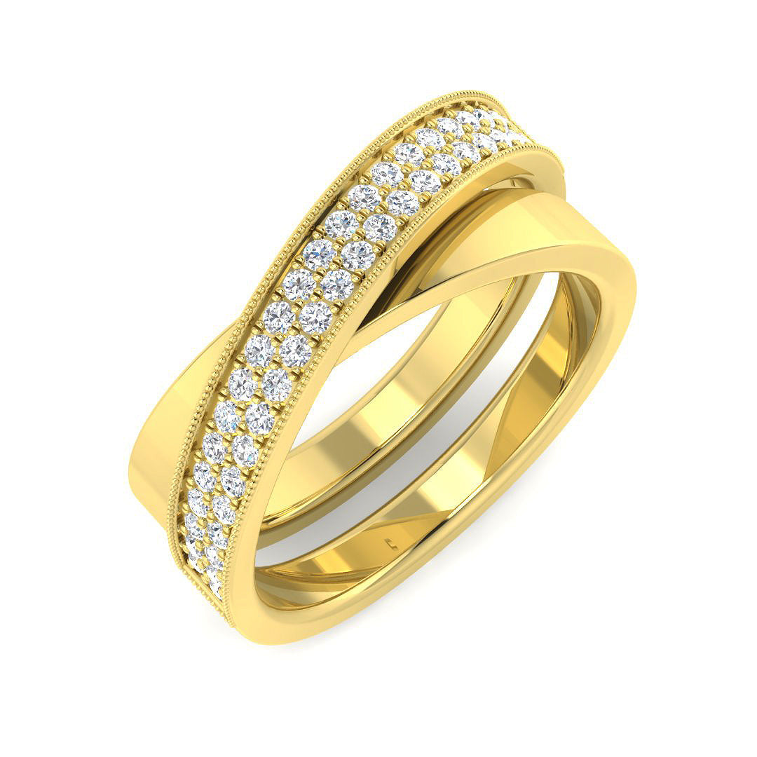 Vintage Diamond Ring 0.3ct – XYR10091 – 18k Yellow Gold
