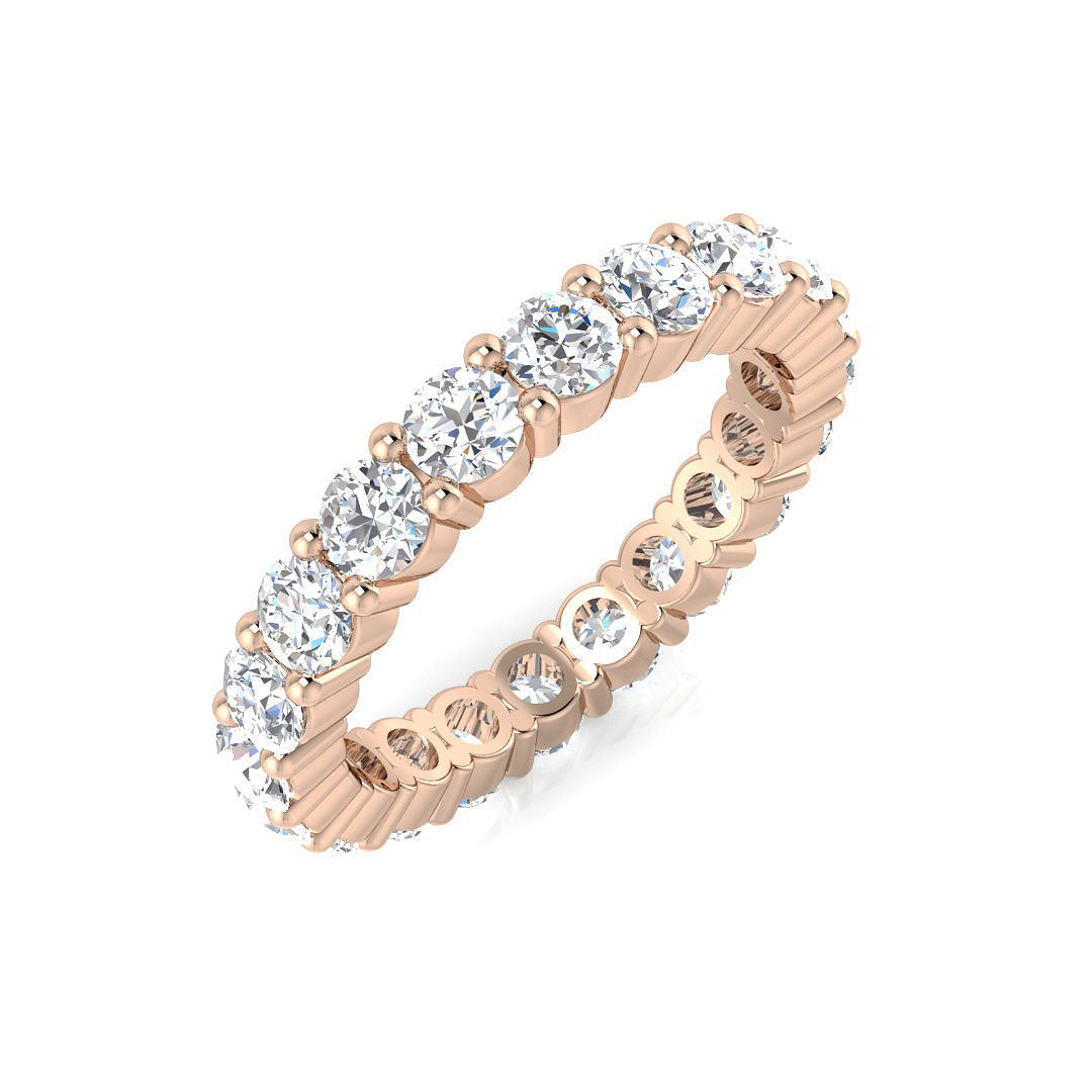 Full Eternity Diamond Ring 0.53ct–3.53ct – BJR0378 – 18k Rose Gold