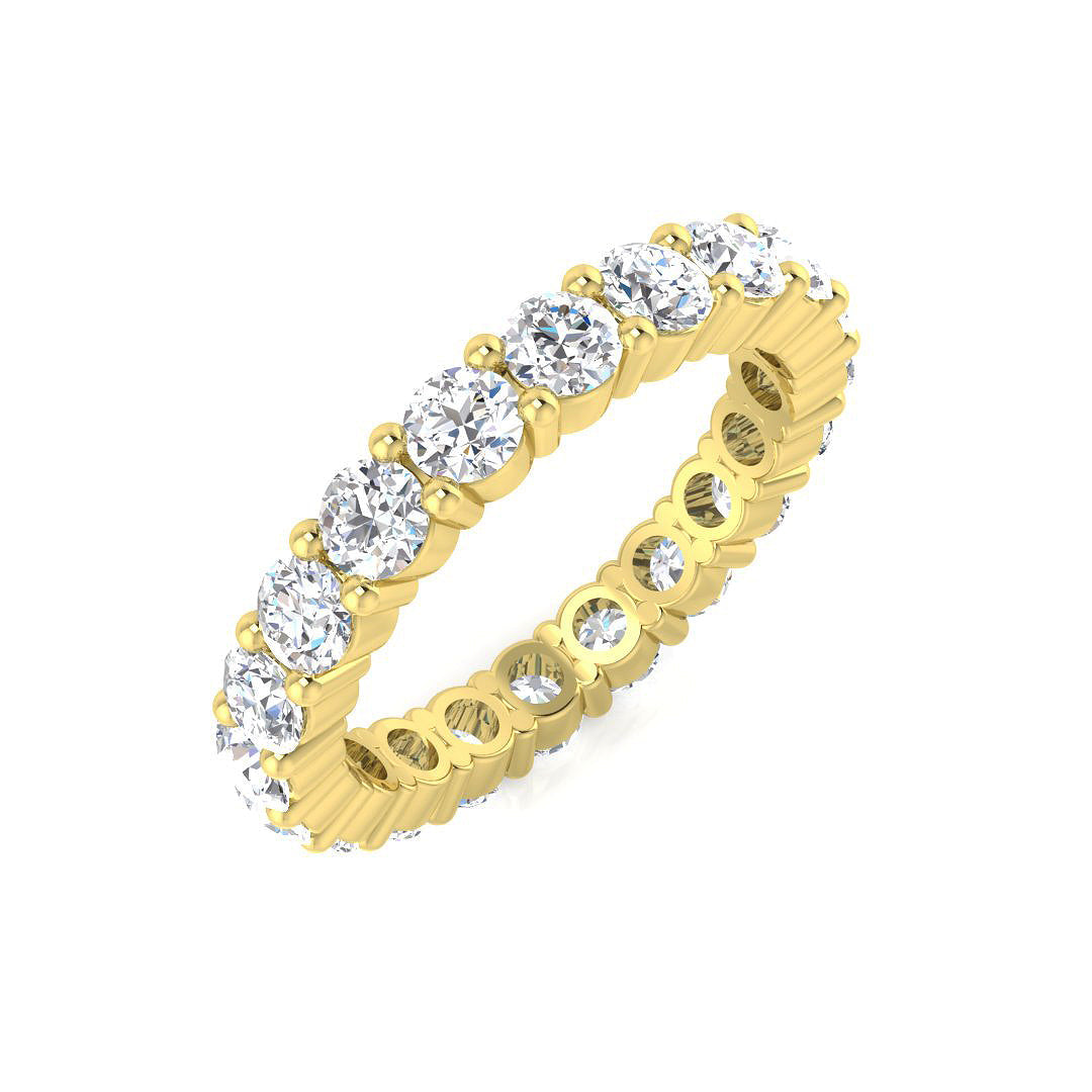 Full Eternity Diamond Ring 0.53ct–3.53ct – BJR0378 – 18k Yellow Gold