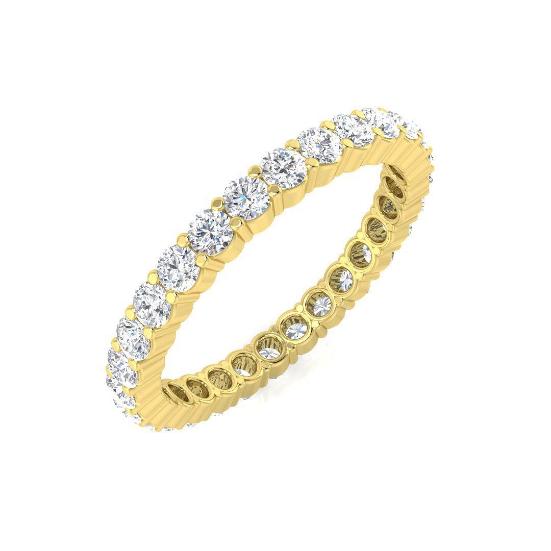 Full Eternity Diamond Ring 0.53ct–3.53ct – BJR0378 – 18k Yellow Gold
