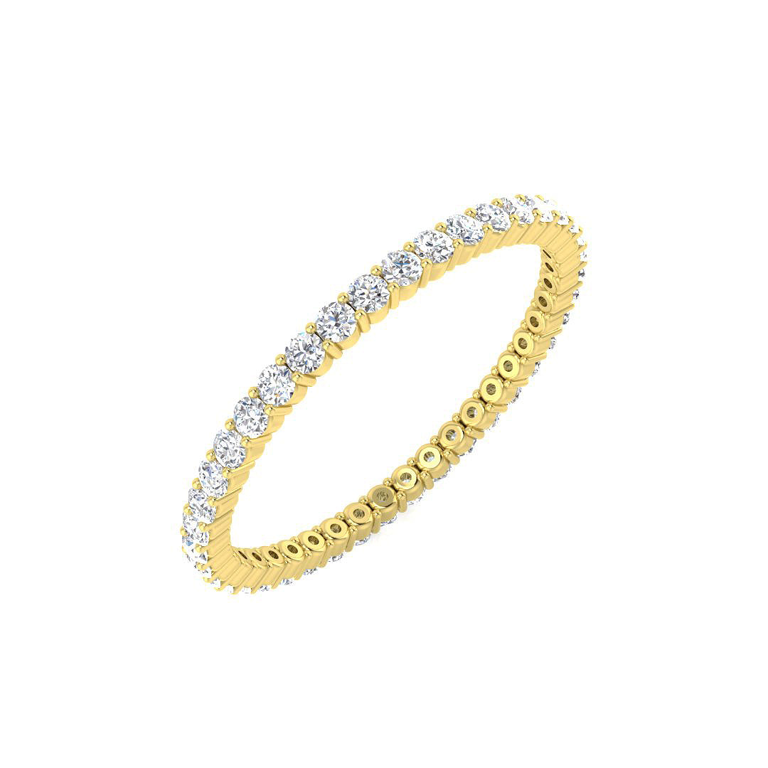 Full Eternity Diamond Ring 0.53ct–3.53ct – BJR0378 – 18k Yellow Gold