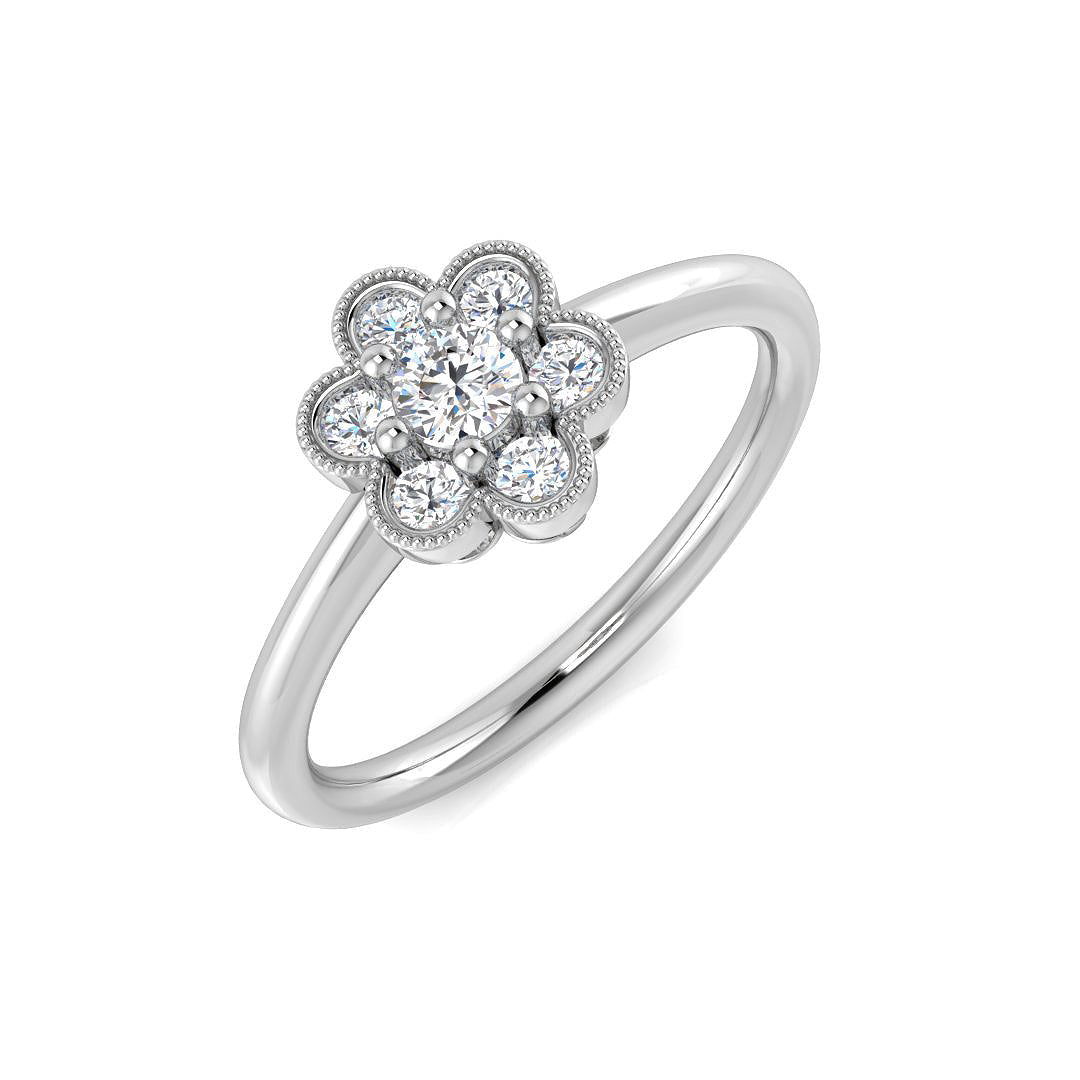 Multi Stone Diamond Ring 0.3ct–1.89ct – SR5077 – 18k White Gold