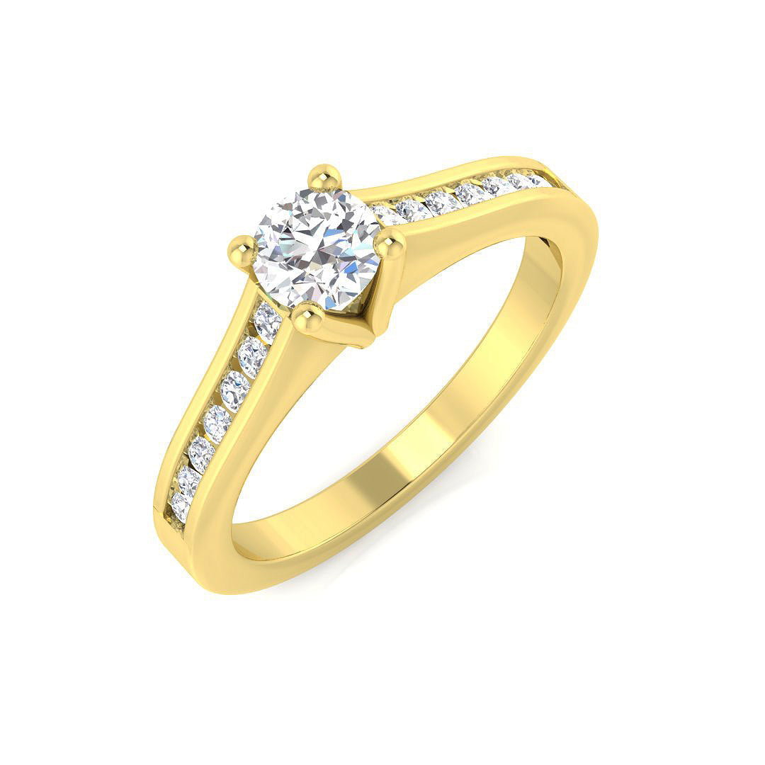 Engagement Diamond Ring 0.25ct–0.5ct – XYR10733 – 18k Yellow Gold