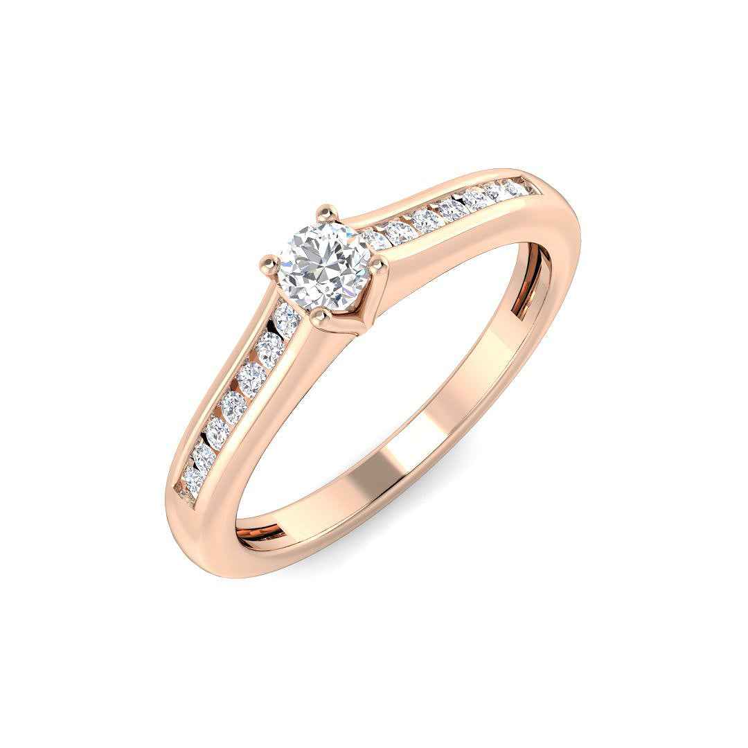 Engagement Diamond Ring 0.25ct–0.5ct – XYR10733 – 18k Rose Gold