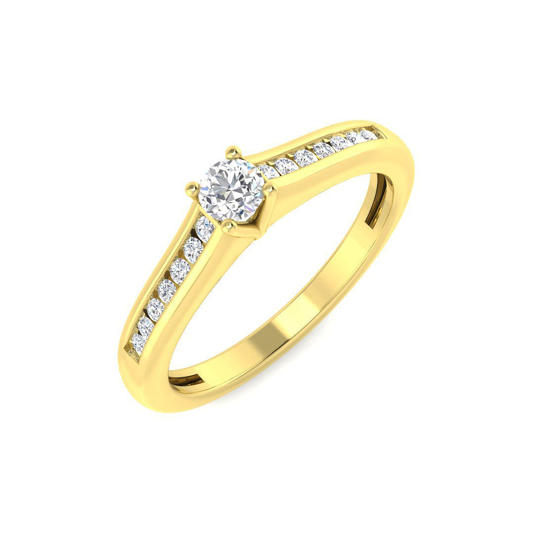 Engagement Diamond Ring 0.25ct–0.5ct – XYR10733 – 18k Yellow Gold