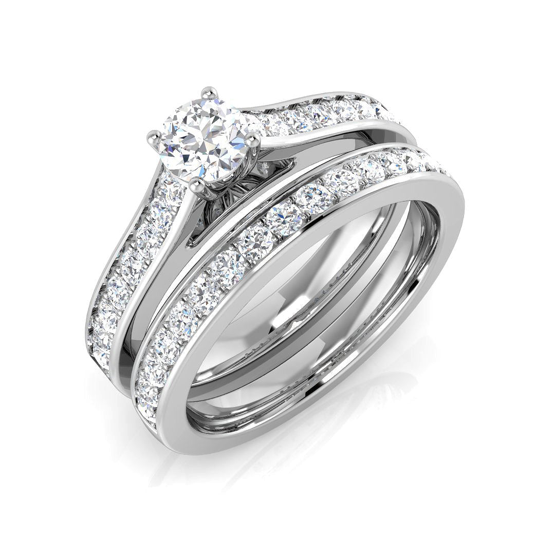 Engagement Diamond Ring 0.88ct – XYR10748 – 18k White Gold
