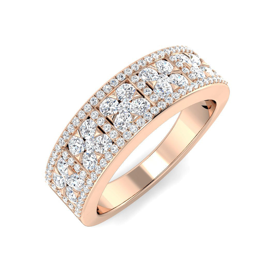 Fancy Diamond Ring 0.55ct – XYR11119 – 18k Rose Gold