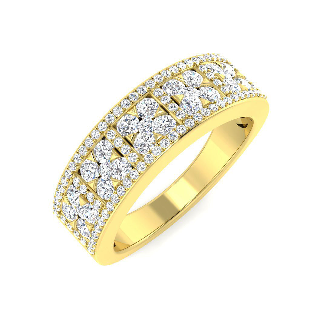 Fancy Diamond Ring 0.55ct – XYR11119 – 18k Yellow Gold