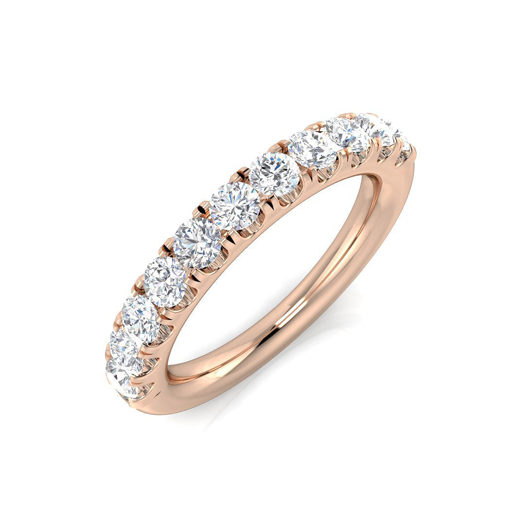 Half Eternity Diamond Ring 0.14ct–2.18ct – SR4962 – 18k Rose Gold
