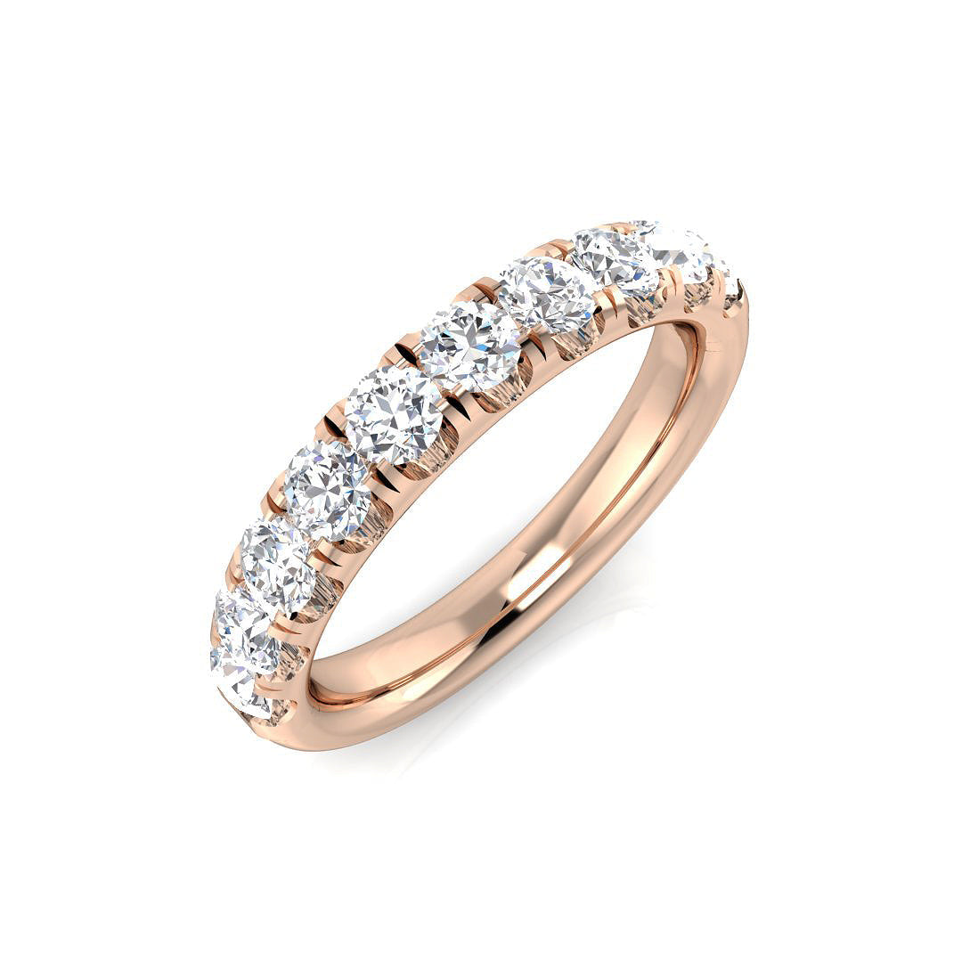 Half Eternity Diamond Ring 1.03ct – XYR11331 – 18k Rose Gold