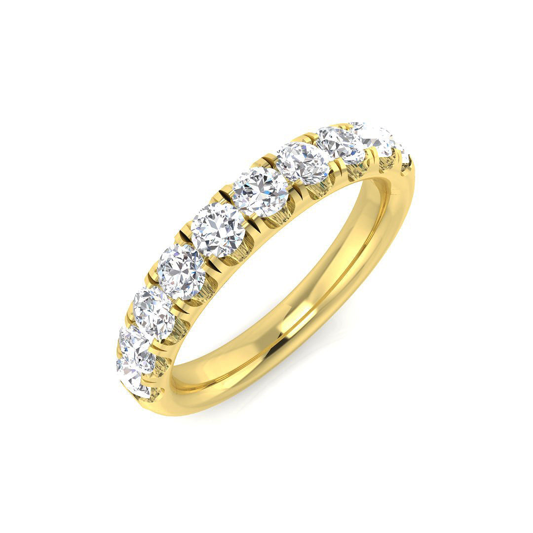 Half Eternity Diamond Ring 1.03ct – XYR11331 – 18k Yellow Gold
