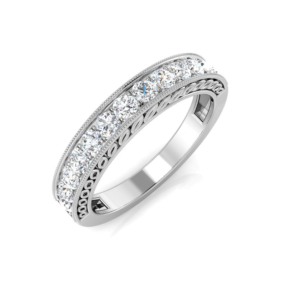Half Eternity Diamond Ring 0.28ct–0.5ct – XYR11334 – 18k White Gold