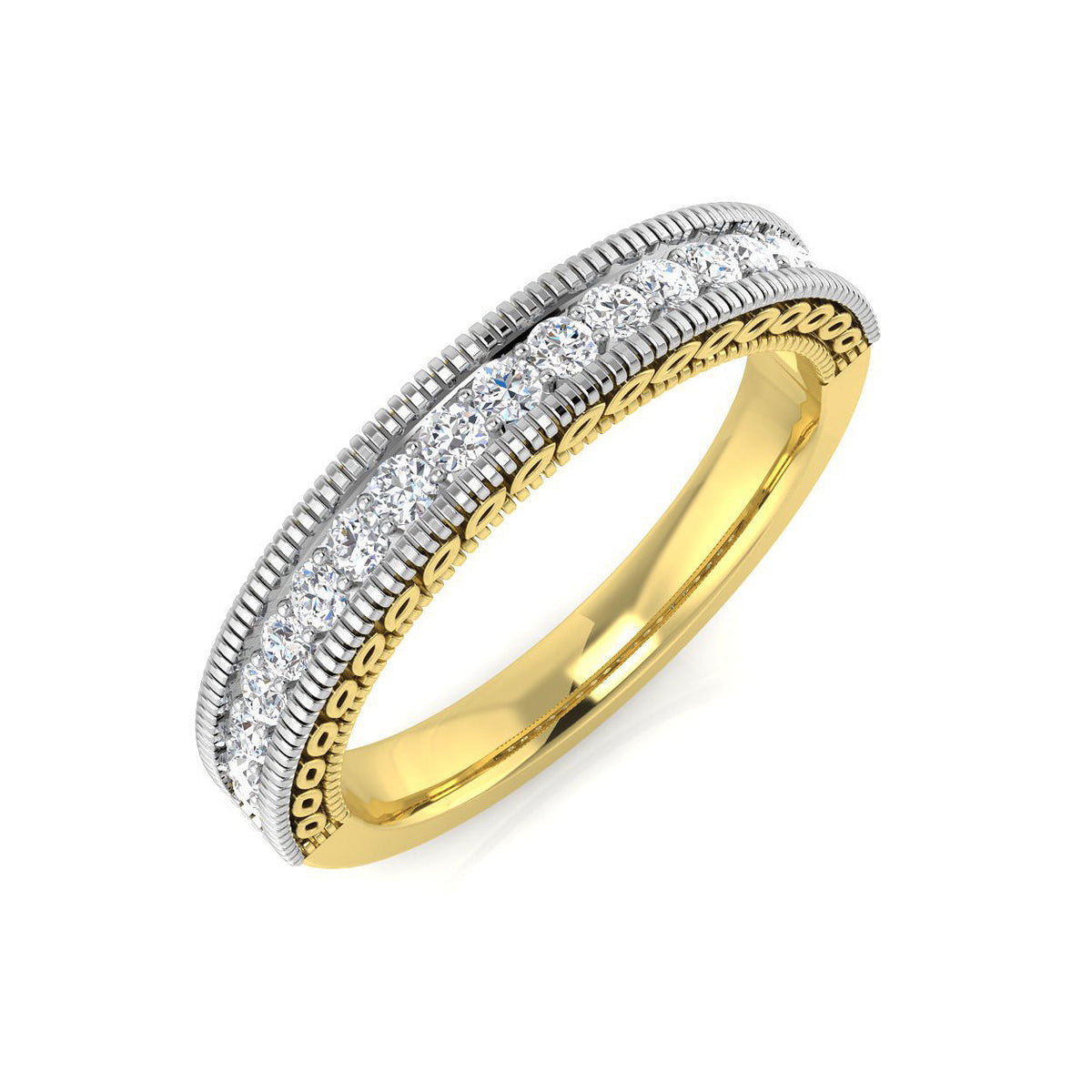 Half Eternity Diamond Ring 0.28ct–0.5ct – XYR11334 – 18k Yellow Gold