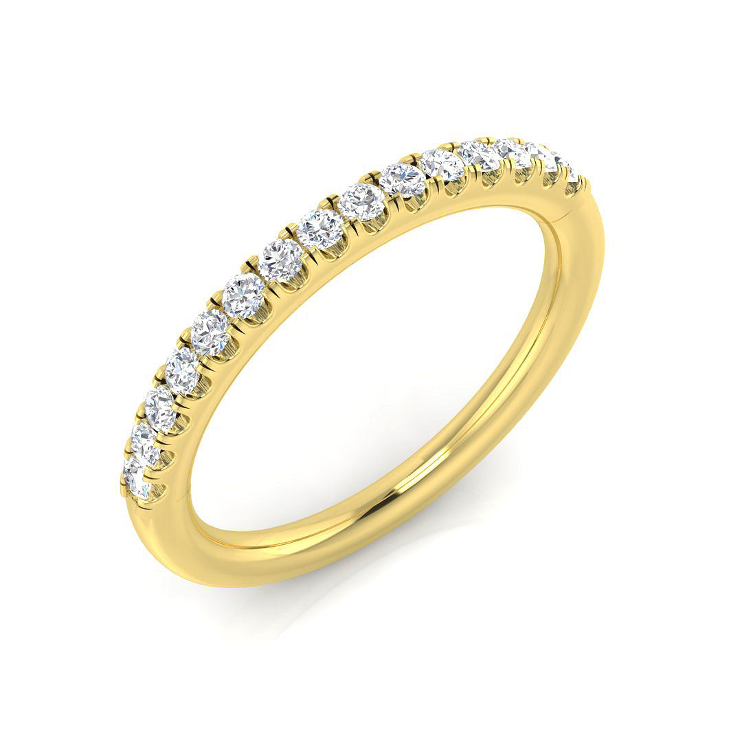 Half Eternity Diamond Ring 0.14ct–2.18ct – SR4962 – 18k Yellow Gold