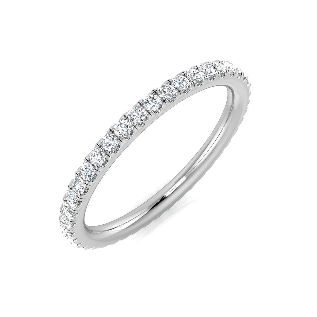 Full Eternity Diamond Ring 0.2ct–4.15ct – SR512 – 18k White Gold