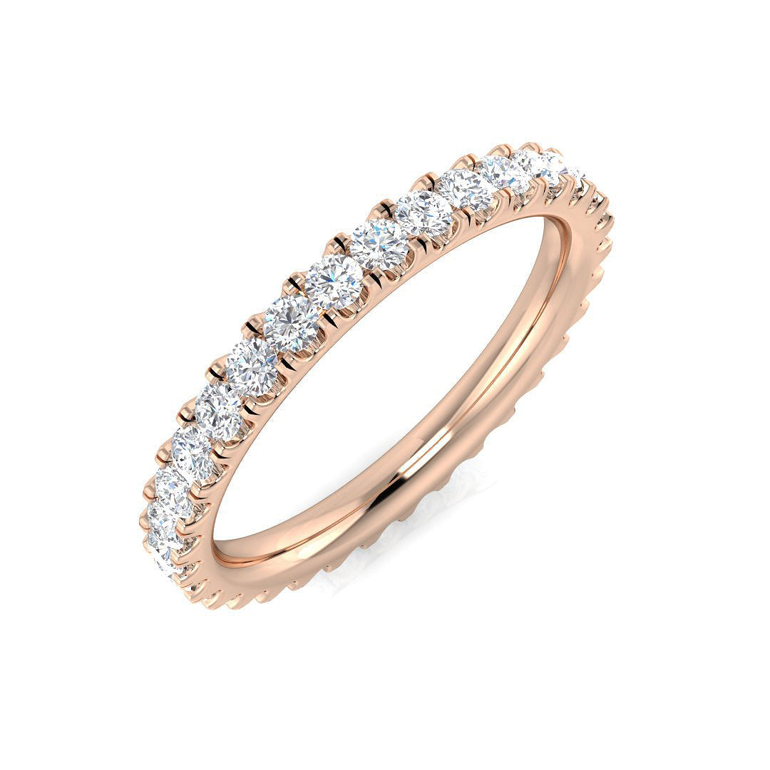 Full Eternity Diamond Ring 0.2ct–4.15ct – SR512 – 18k Rose Gold