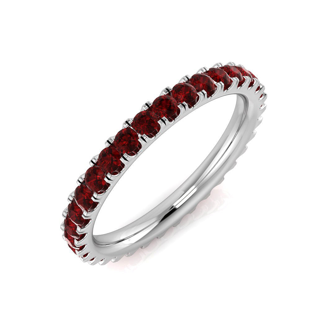Full Eternity Diamond Ring 0.92ct – XYR11524~RY – 18k White Gold