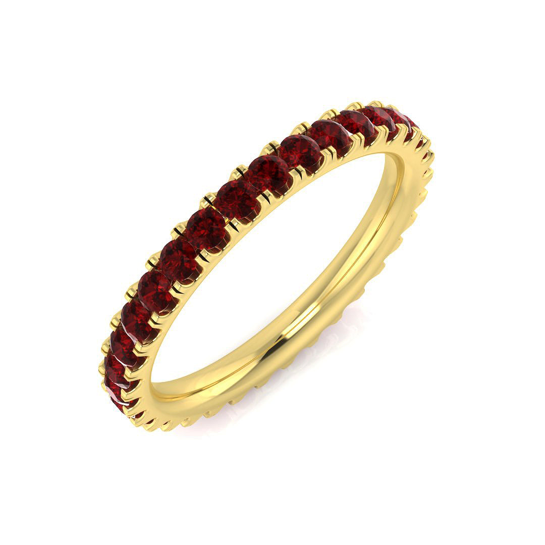 Full Eternity Diamond Ring 0.92ct – XYR11524~RY – 18k Yellow Gold