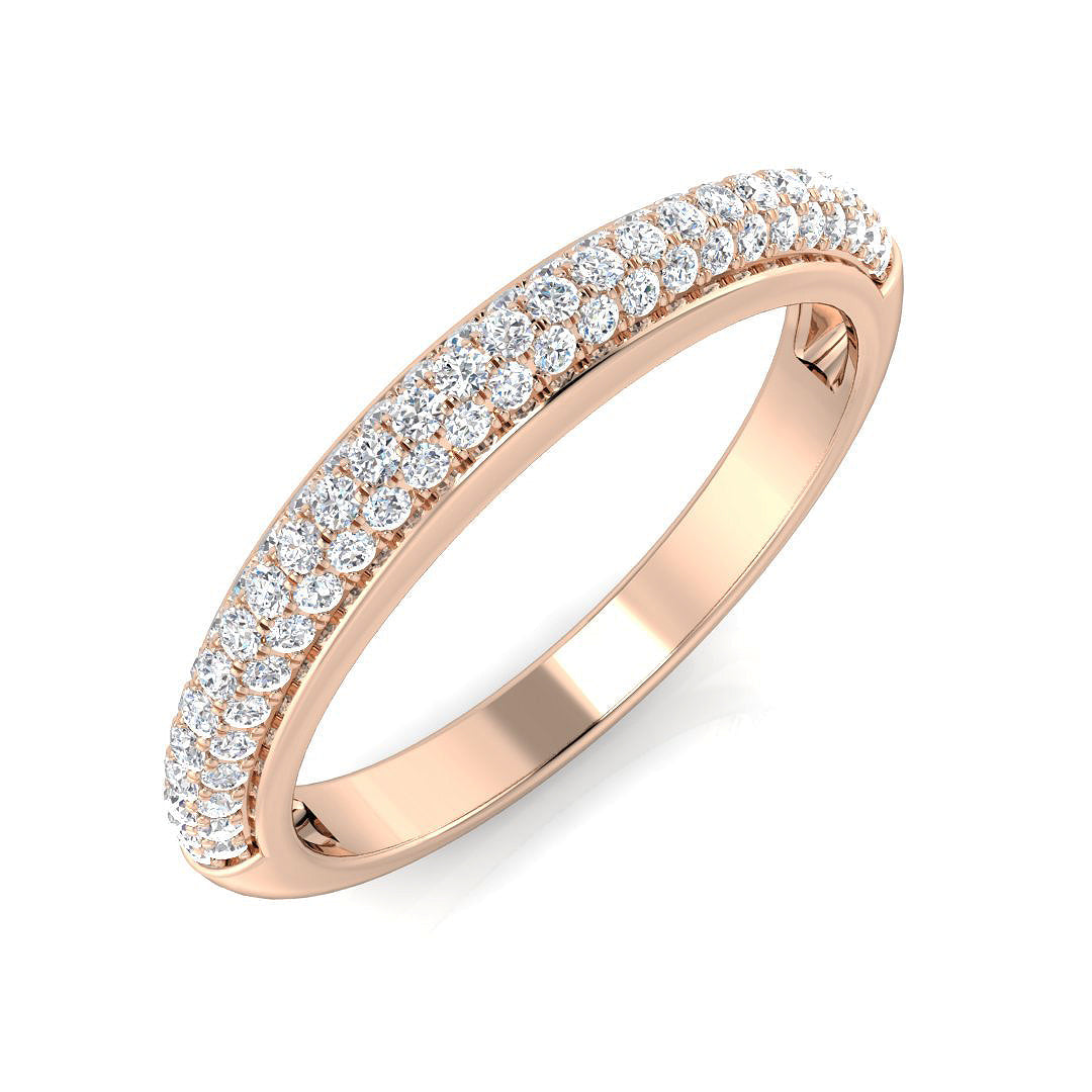 Half Eternity Diamond Ring 0.34ct–0.55ct – BJR0201 – 18k Rose Gold