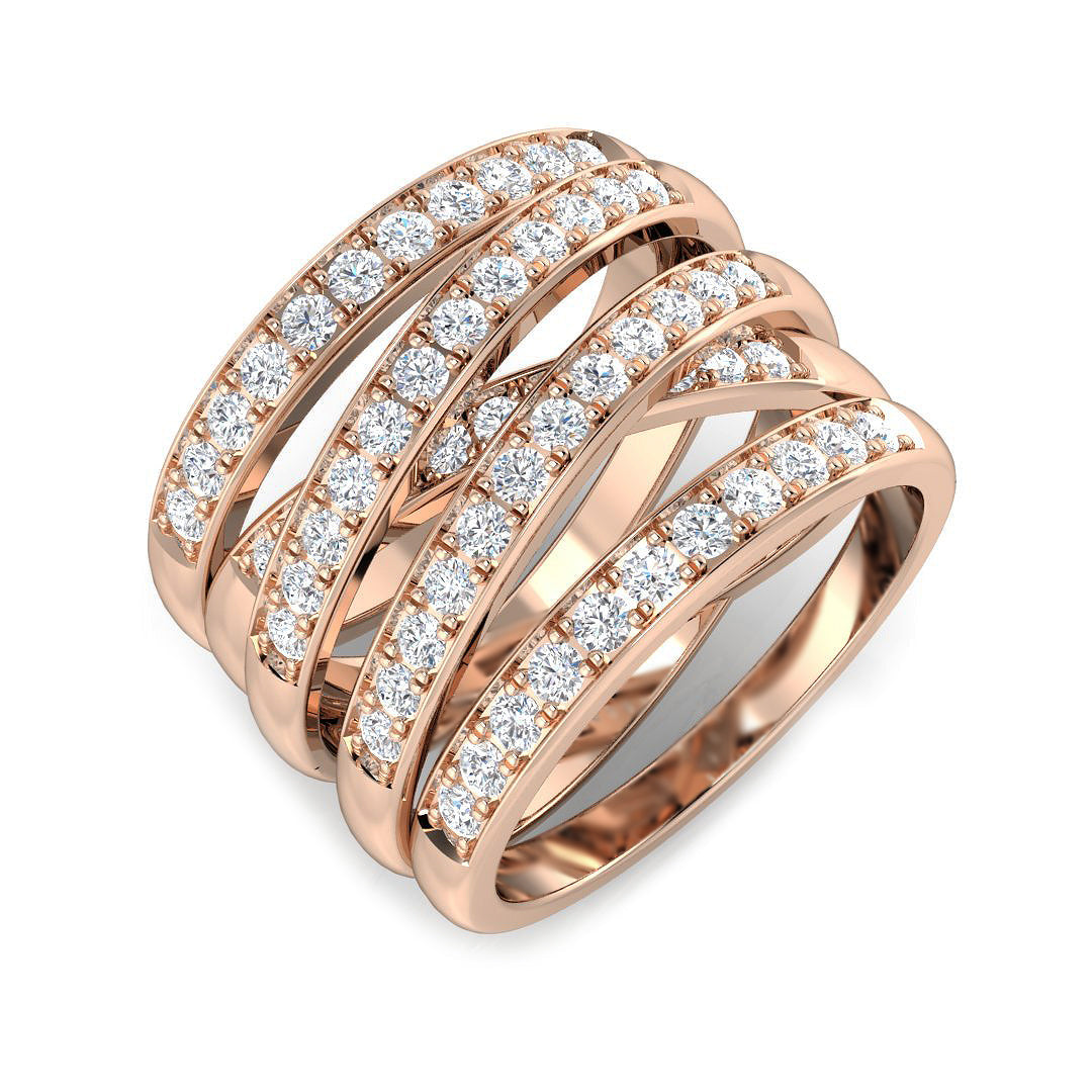 Fancy Diamond Ring 1.29ct – XYR11761 – 18k Rose Gold