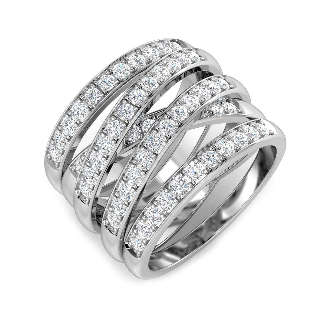 Fancy Diamond Ring 1.29ct – XYR11761 – 18k White Gold