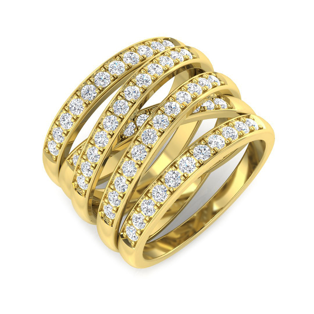 Fancy Diamond Ring 1.29ct – XYR11761 – 18k Yellow Gold