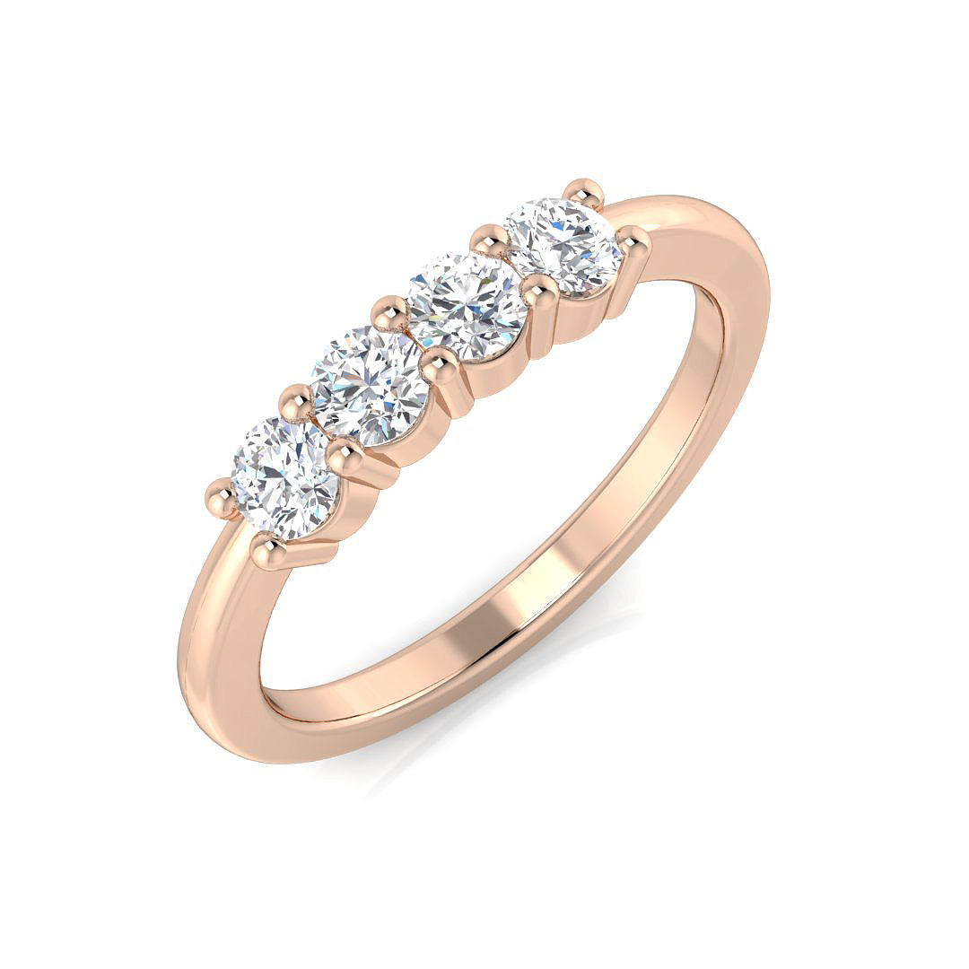 Five Stone Diamond Ring 0.44ct–2.05ct – SR3605 – 18k Rose Gold