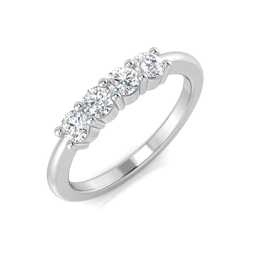 Five Stone Diamond Ring 0.44ct–2.05ct – SR3605 – 18k White Gold