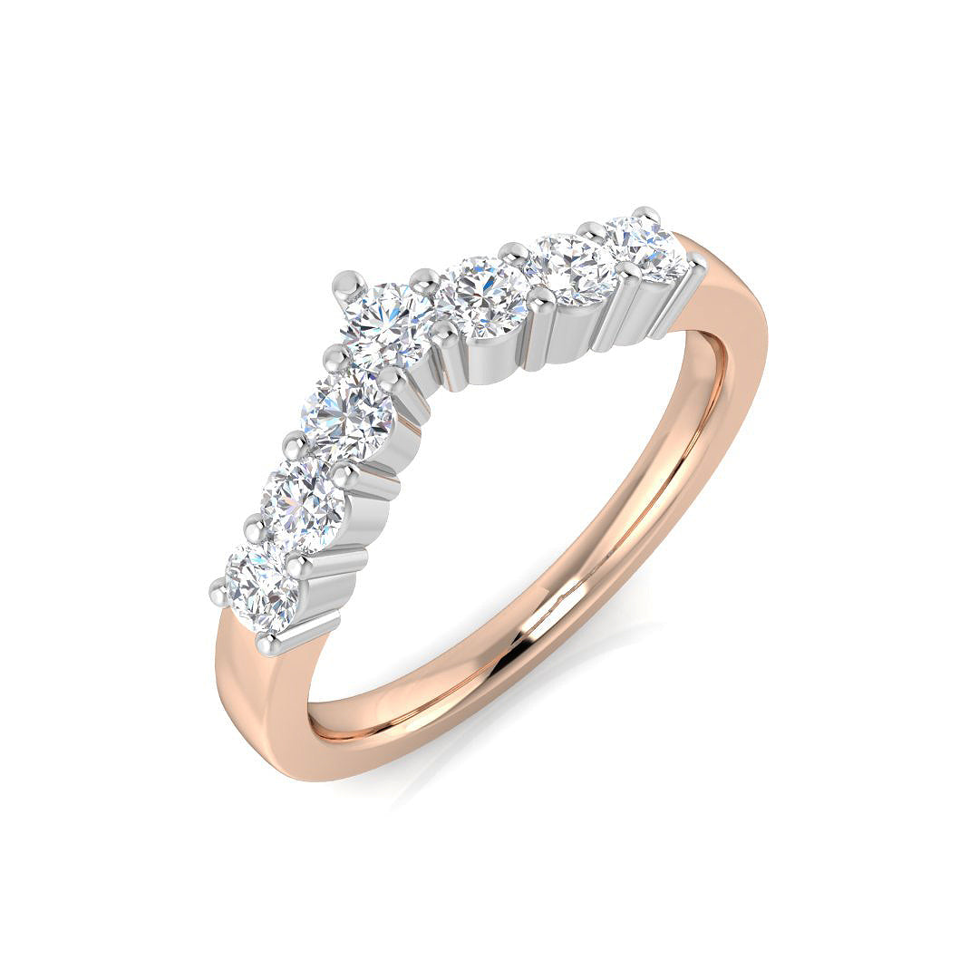 Wishbone Diamond Ring 0.5ct – XYR11822 – 18k Rose Gold