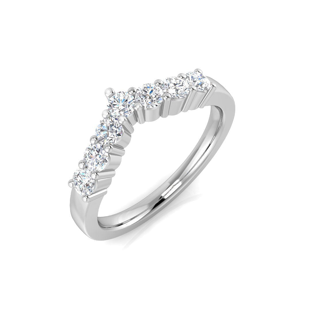 Wishbone Diamond Ring 0.5ct – XYR11822 – 18k White Gold