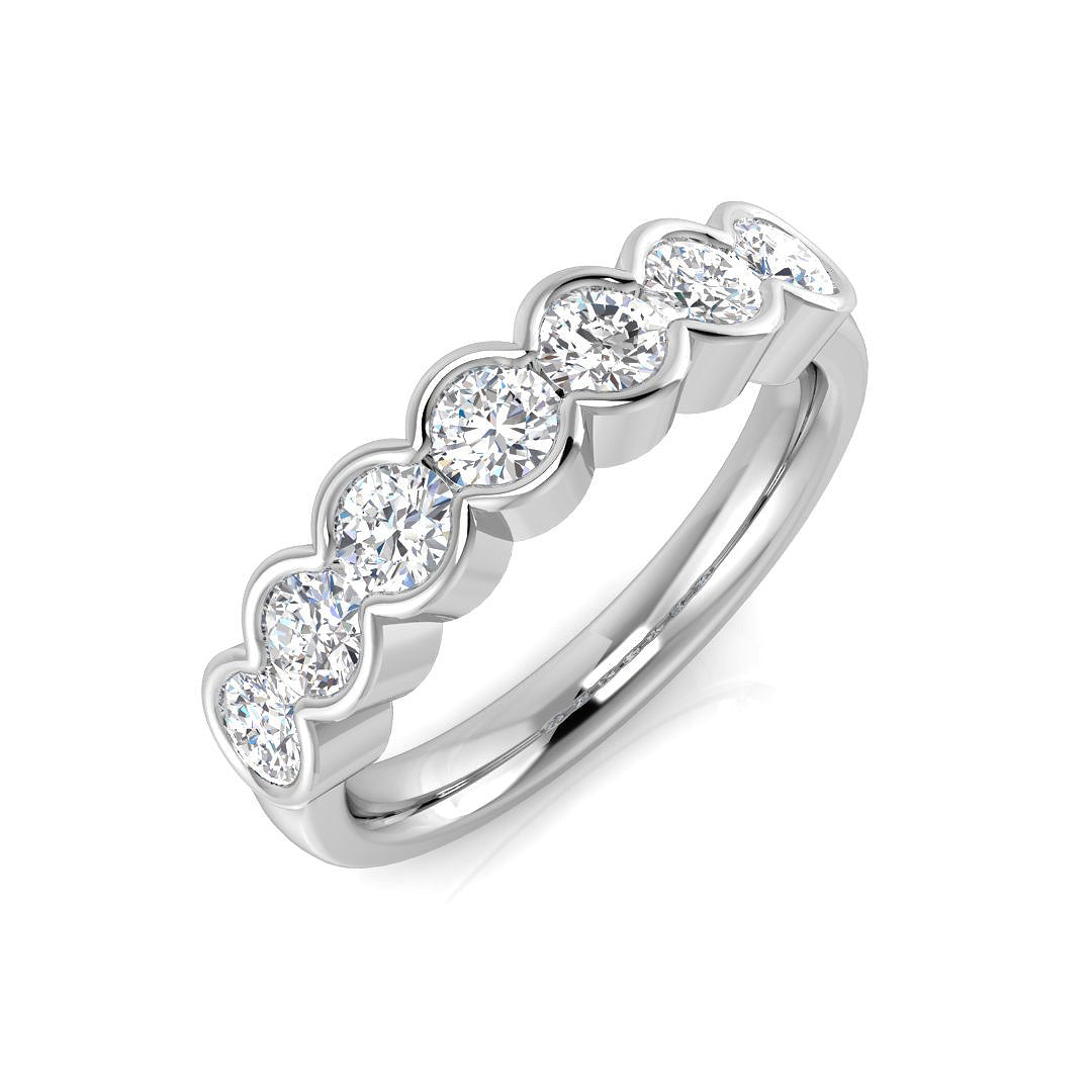 Multi Stone Diamond Ring 0.19ct–1.02ct – SR1815 – 18k White Gold