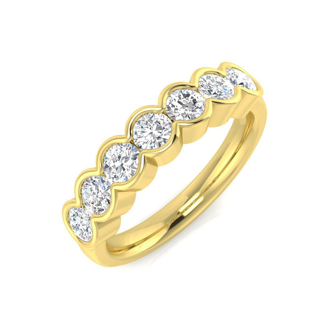 Multi Stone Diamond Ring 0.19ct–1.02ct – SR1815 – 18k Yellow Gold