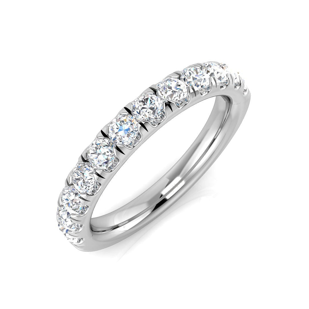 Half Eternity Diamond Ring 0.65ct – XYR13102 – 18k White Gold
