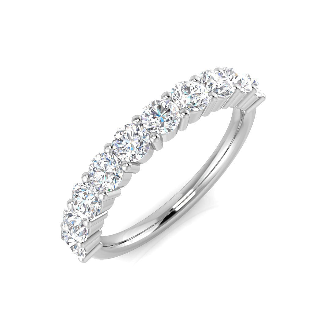 Half Eternity Diamond Ring 1.08ct – XYR13167 – 18k White Gold