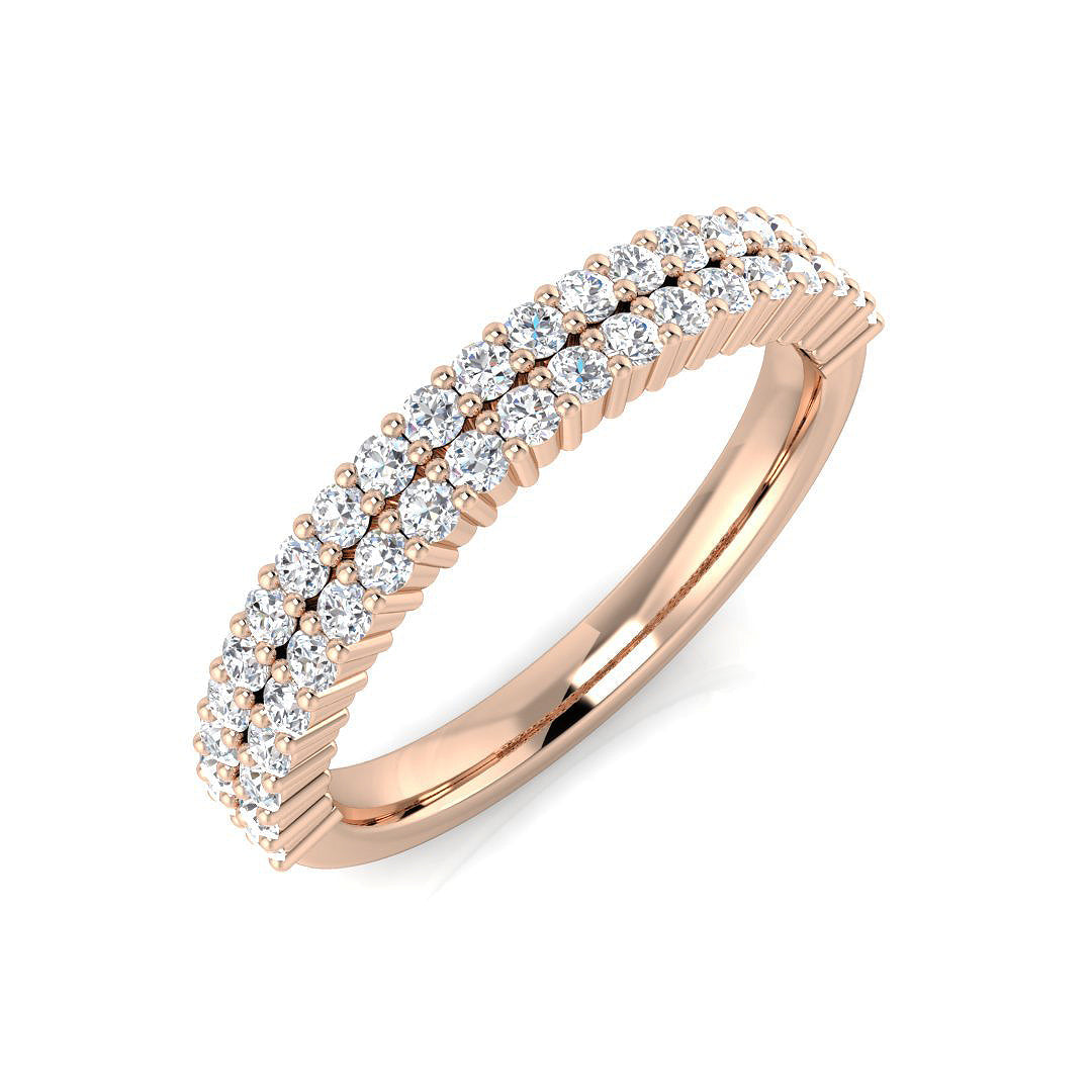 Half Eternity Diamond Ring 0.45ct – XYR13173 – 18k Rose Gold