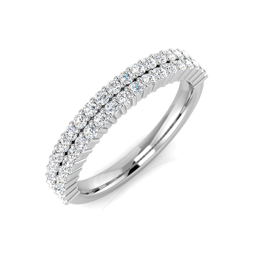 Half Eternity Diamond Ring 0.45ct – XYR13173 – 18k White Gold