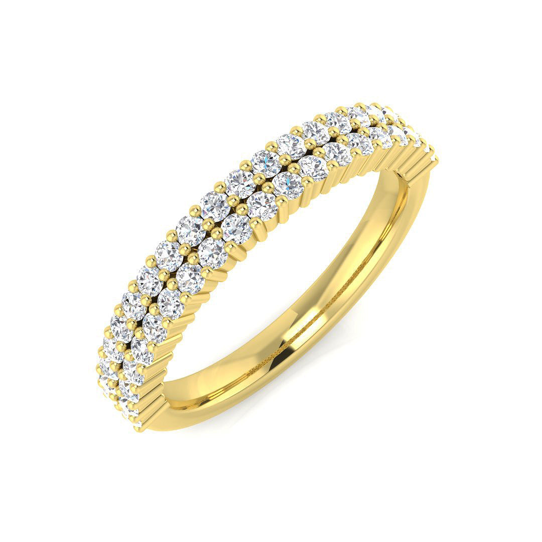 Half Eternity Diamond Ring 0.45ct – XYR13173 – 18k Yellow Gold