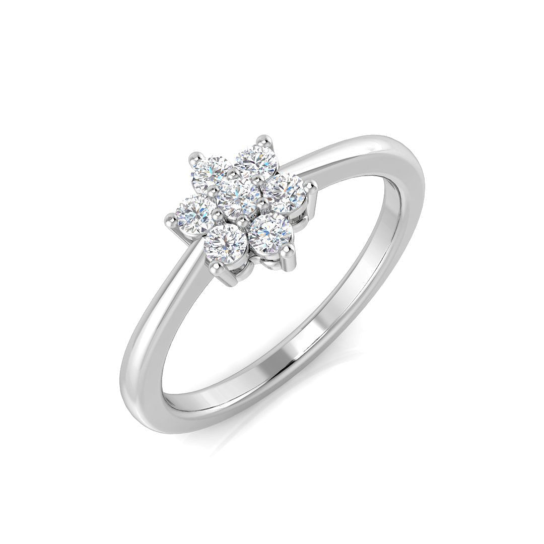 Multi Stone Diamond Ring 0.22ct–4.79ct – SL8523 – 18k White Gold