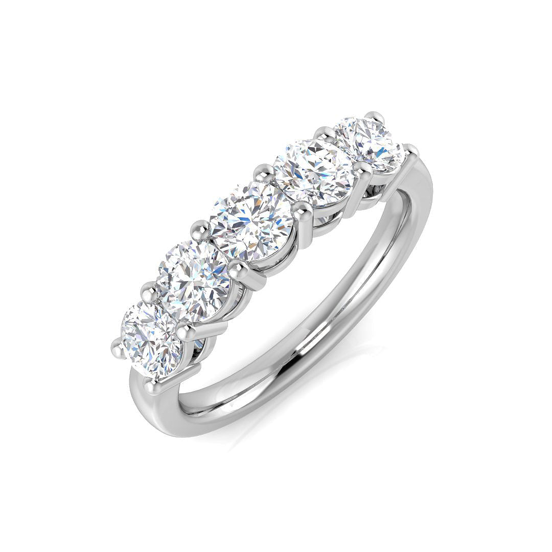 Five Stone Diamond Ring 1.5ct – XYR6298 – 18k White Gold