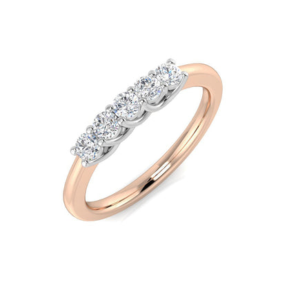 Five Stone Diamond Ring 0.29ct–2.1ct – SL8480 – 18k Rose Gold