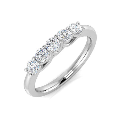 Five Stone Diamond Ring 0.29ct–2.1ct – SL8480 – 18k White Gold