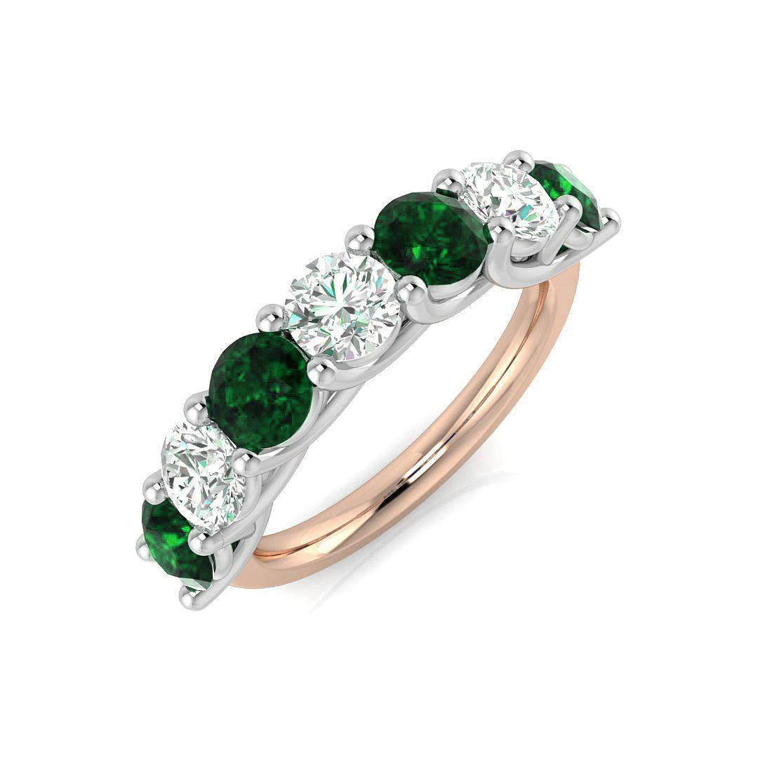 Multi Stone Diamond Ring 0.4ct–1.45ct – XYR6791~EM – 18k Rose Gold