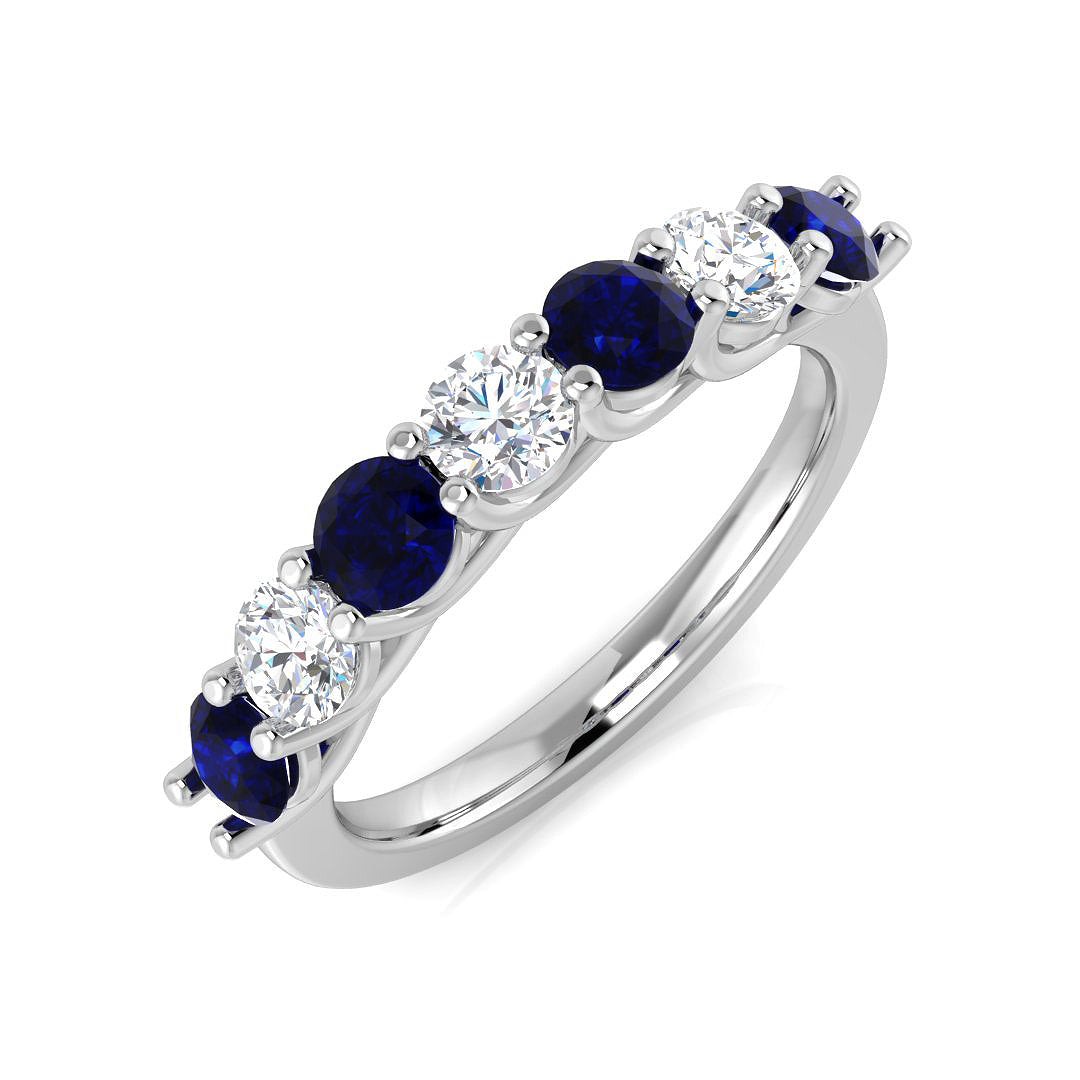 Multi Stone Diamond Ring 1.25ct–1.65ct – XYR6791~BS – 18k White Gold