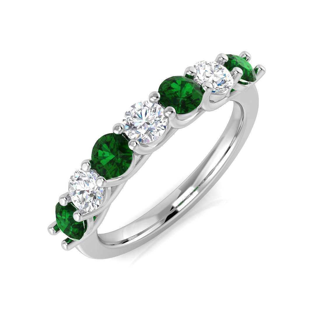 Multi Stone Diamond Ring 0.4ct–1.45ct – XYR6791~EM – 18k White Gold