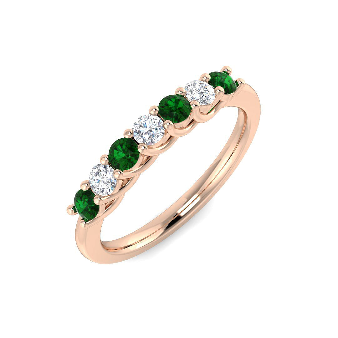 Multi Stone Diamond Ring 0.4ct–1.45ct – XYR6791~EM – 18k Rose Gold