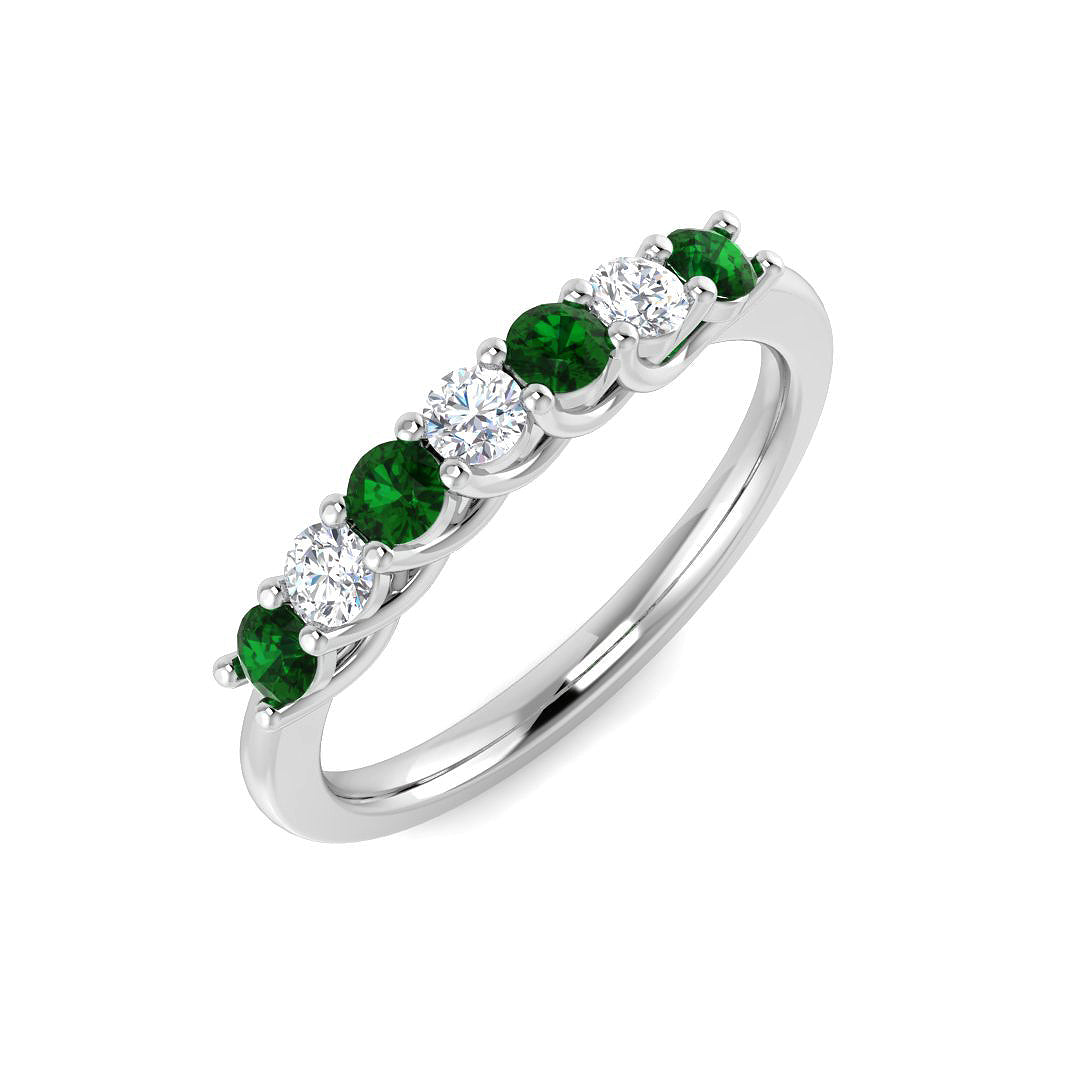 Multi Stone Diamond Ring 0.4ct–1.45ct – XYR6791~EM – 18k White Gold