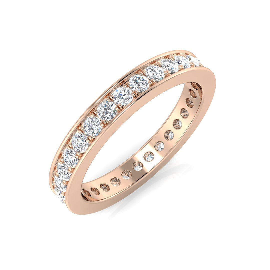 Full Eternity Diamond Ring 0.47ct–0.8ct – BJR0247 – 18k Rose Gold